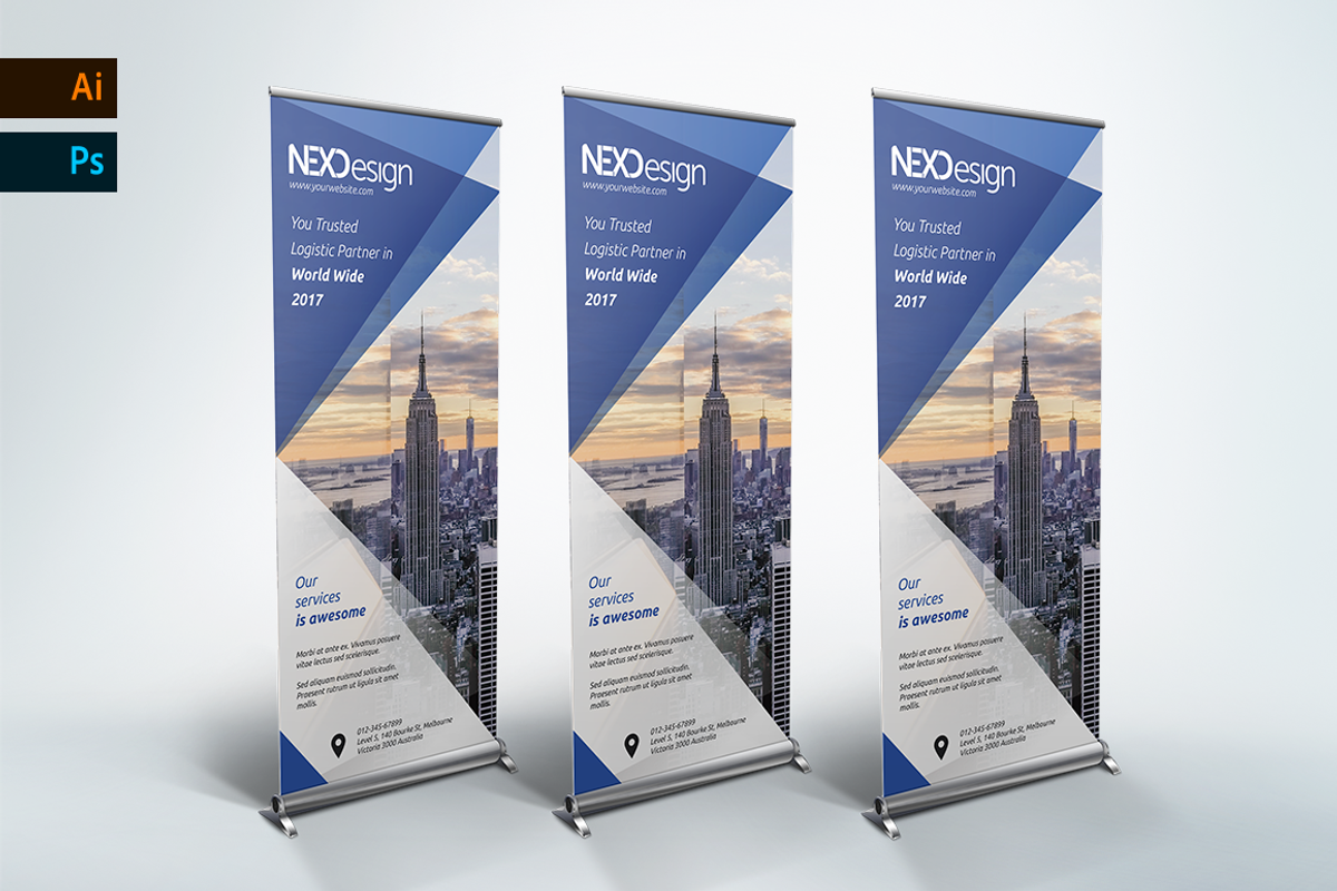 Corporate Roll up Banner - nex, a Marketing Template by UNIK Agency (Photo 3 of 5)