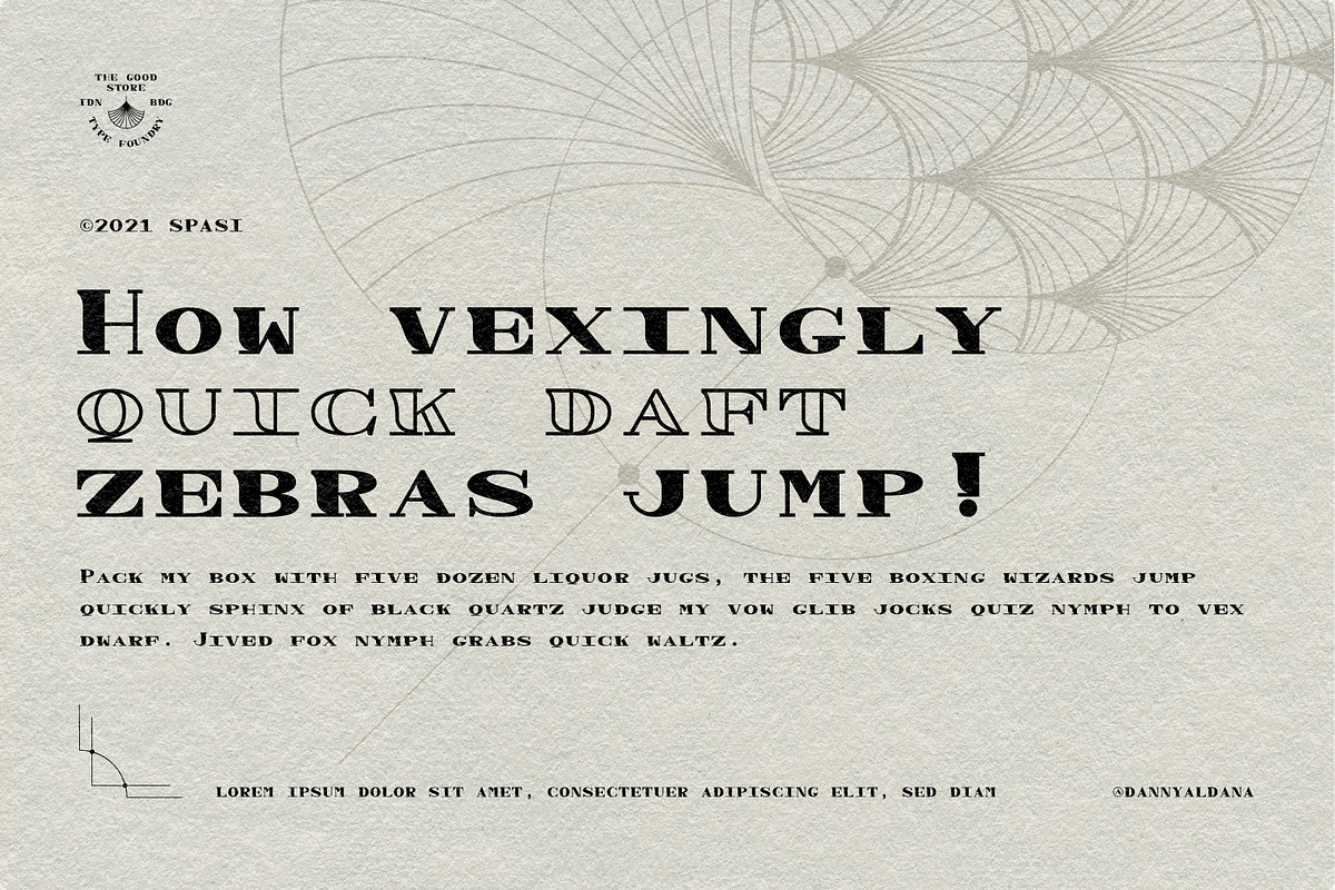 Spasi Decorative Wide Serif + Extras, a Serif Font by The Good Store (Photo 2 of 10)
