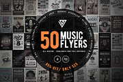 50 Music Flyers Bundle, a Flyer Template by Guuver (Thumbnail 1 of 10)
