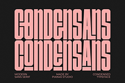 Condensans - Modern Sans Serif Font, a Sans Serif Font by Pian45 Studio (Thumbnail 1 of 8)