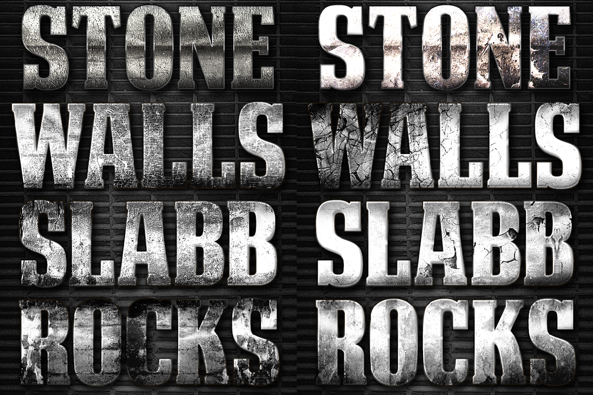 32 Extreme Stone Layer Styles 4, a Layer Style Add-On by DesignFathoms (Photo 1 of 2)
