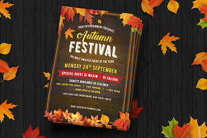 Autumn Festival Flyer Template, a Flyer Template by 3djagan