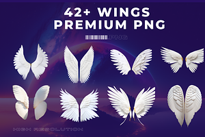Angel's Wings Premium PNG Bundle