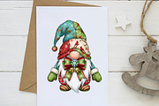 Christmas Patchwork Gnome PNG, an Illustration by Dream Creation (Thumbnail 3 of 5)