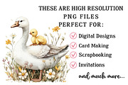 Watercolor Easter Goose Clipart, an Illustration by OK Design (Thumbnail 5 of 6)