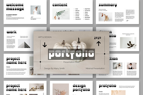 Minimal Portfolio Presentation Pack preview 8