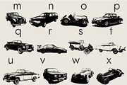 Cars Dingbats Font, a Symbol Font by Minimalartstudio (Thumbnail 5 of 8)