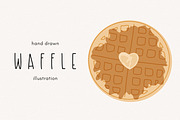 Waffle clipart illustration, a Food Illustration by Allyson Johnson (Thumbnail 1 of 3)