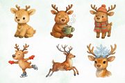 Cute Christmas Reindeer Sublimation, an Illustration by Creative Art (Thumbnail 2 of 9)