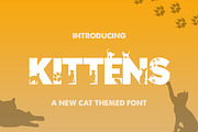 Kittens Silhouette Font, a Sans Serif Font by Salt & Pepper Designs (Thumbnail 1 of 5)