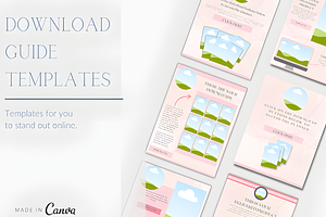 Canva Digital How to Products Templa, a Presentation Template by Ink Gallery