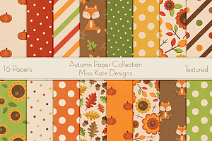 Autumn Digital Paper Collection