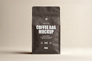 Flat Bottom Coffee Pouch Mockup, a Packaging Mockup by Design Squad (Thumbnail 4 of 4)