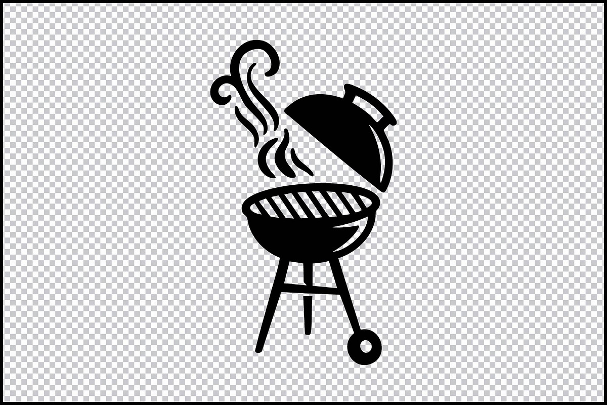 BBQ Grill Smoker Icon Silhouette SVG, an Object Graphic by BeeCraftR (Photo 3 of 3)