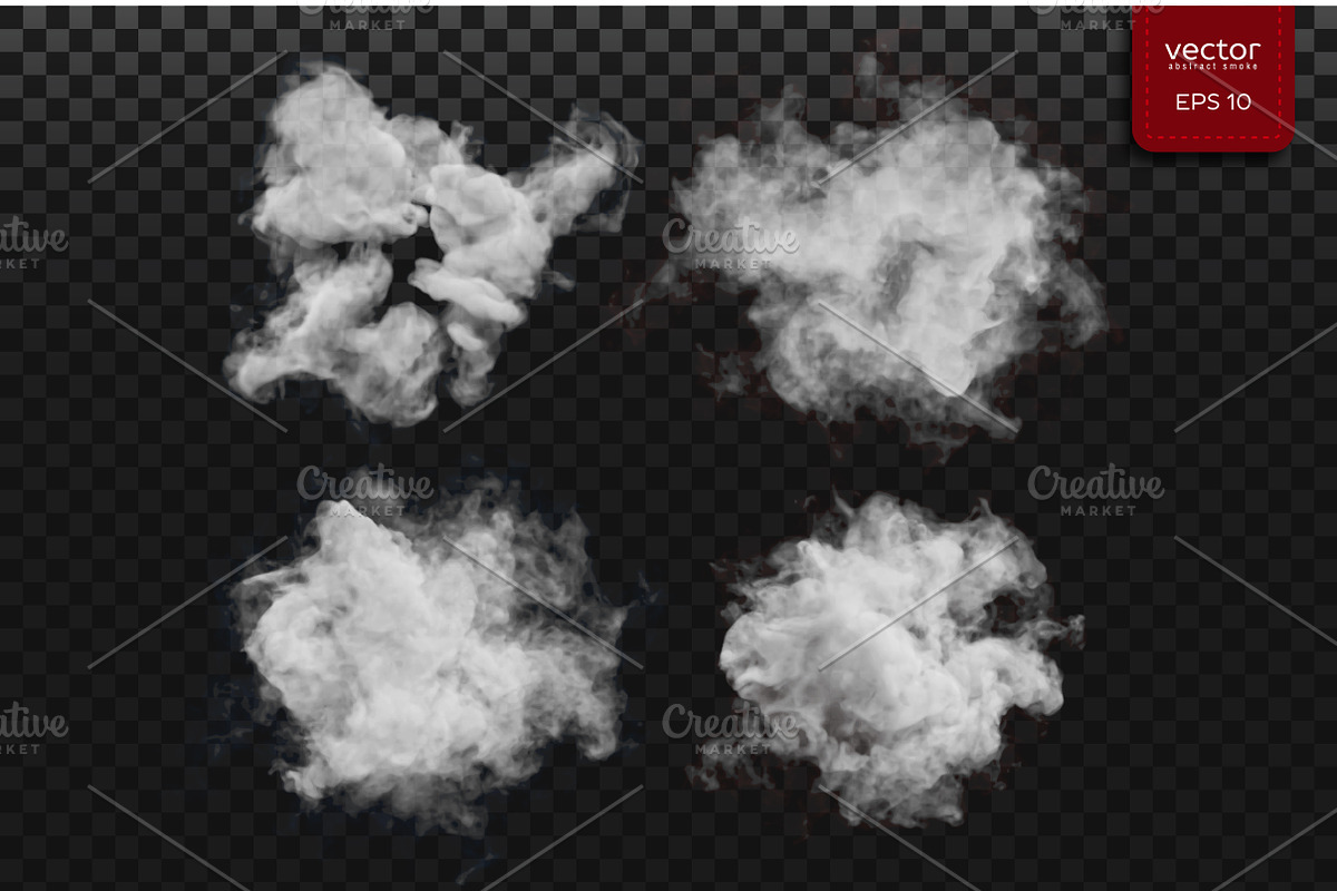 Vector smoky shapes, an Illustration by Julvil