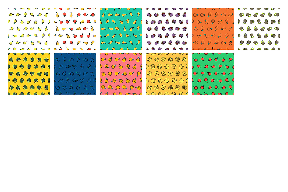 60 Fruit Seamless Patterns, a Pattern Graphic by Lukino (Photo 8 of 9)