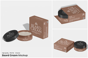 Beard Cream Mockup, a Packaging Mockup by Unerispace