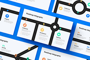 Modern Roadmap Infographic, a Presentation Template by ContestDesign
