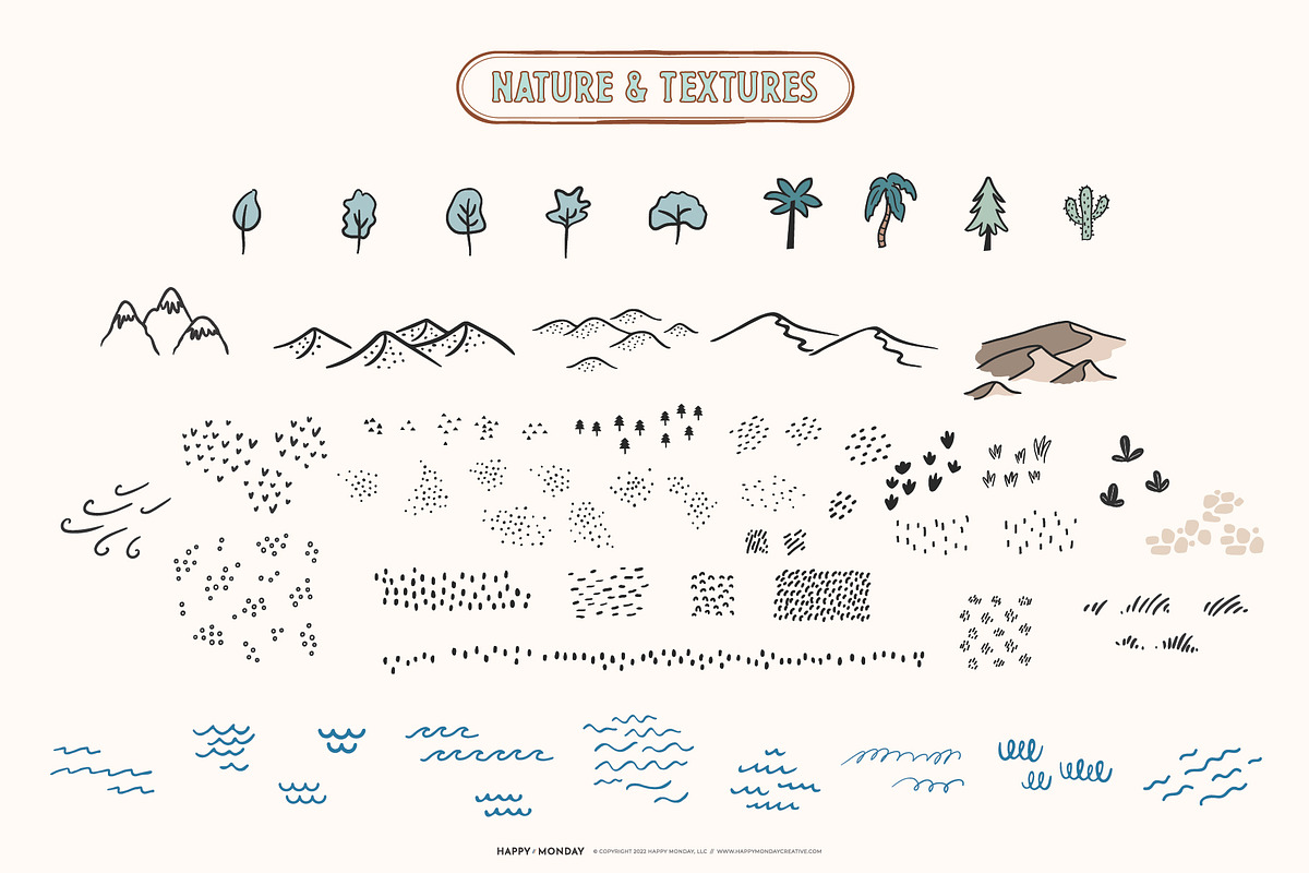 Wedding Map & Itinerary Creator Kit, an Object Illustration by Happy Monday Creative (Photo 9 of 19)