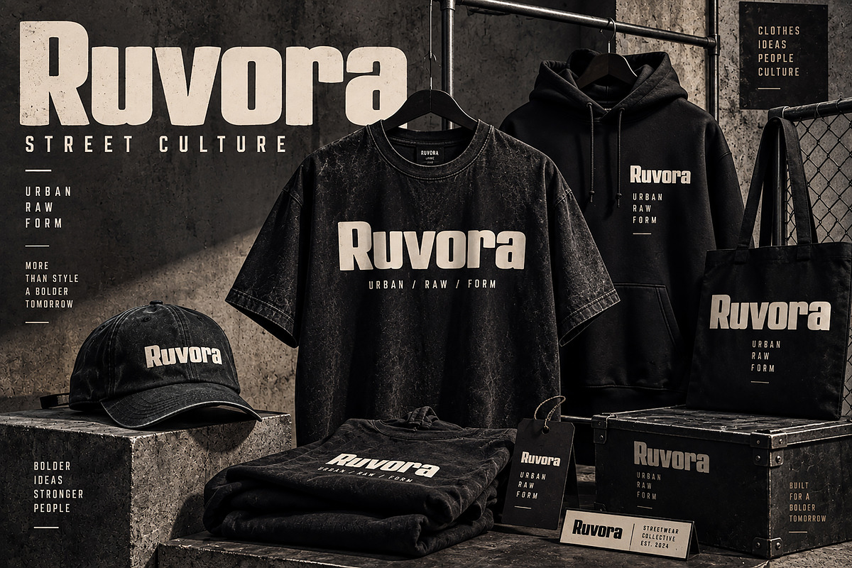 Ruvora – Bold Modern Display Font, a Script Font by Wow Magic (Photo 4 of 5)