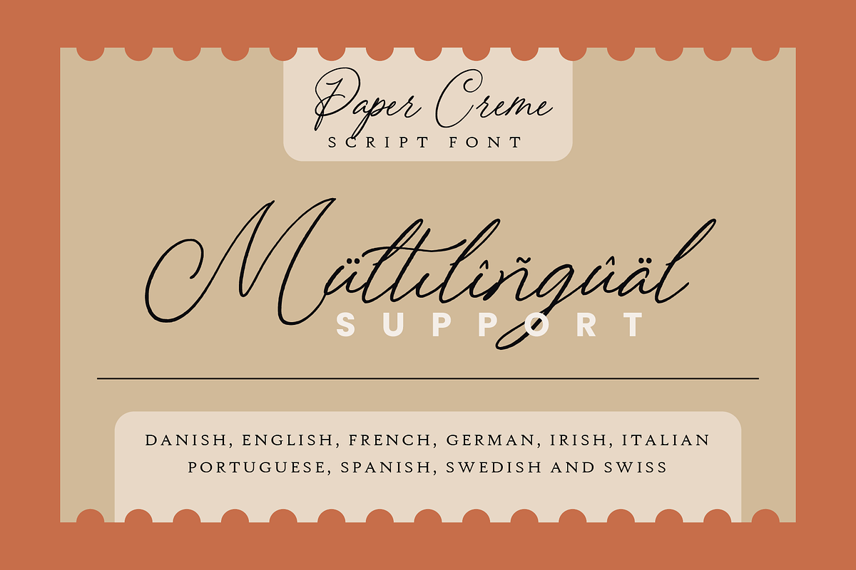 Paper Creme - Display Script Font, a Script Font by Inviline.co (Photo 10 of 12)