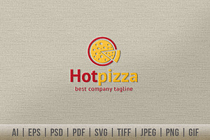 Hot Pizza Logo