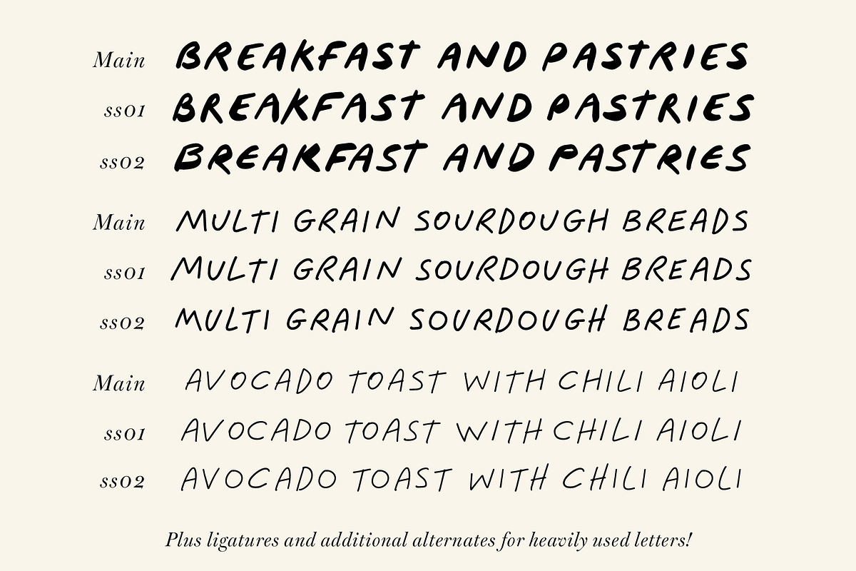 Mezzanotte - Hand Drawn Font Trio, a Handwritten Font by DISTRICT 62 STUDIO (Photo 15 of 15)