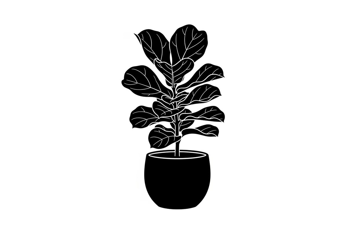 Minimal Potted Plant Silhouette, a Graphic by Artivon (Photo 7 of 10)