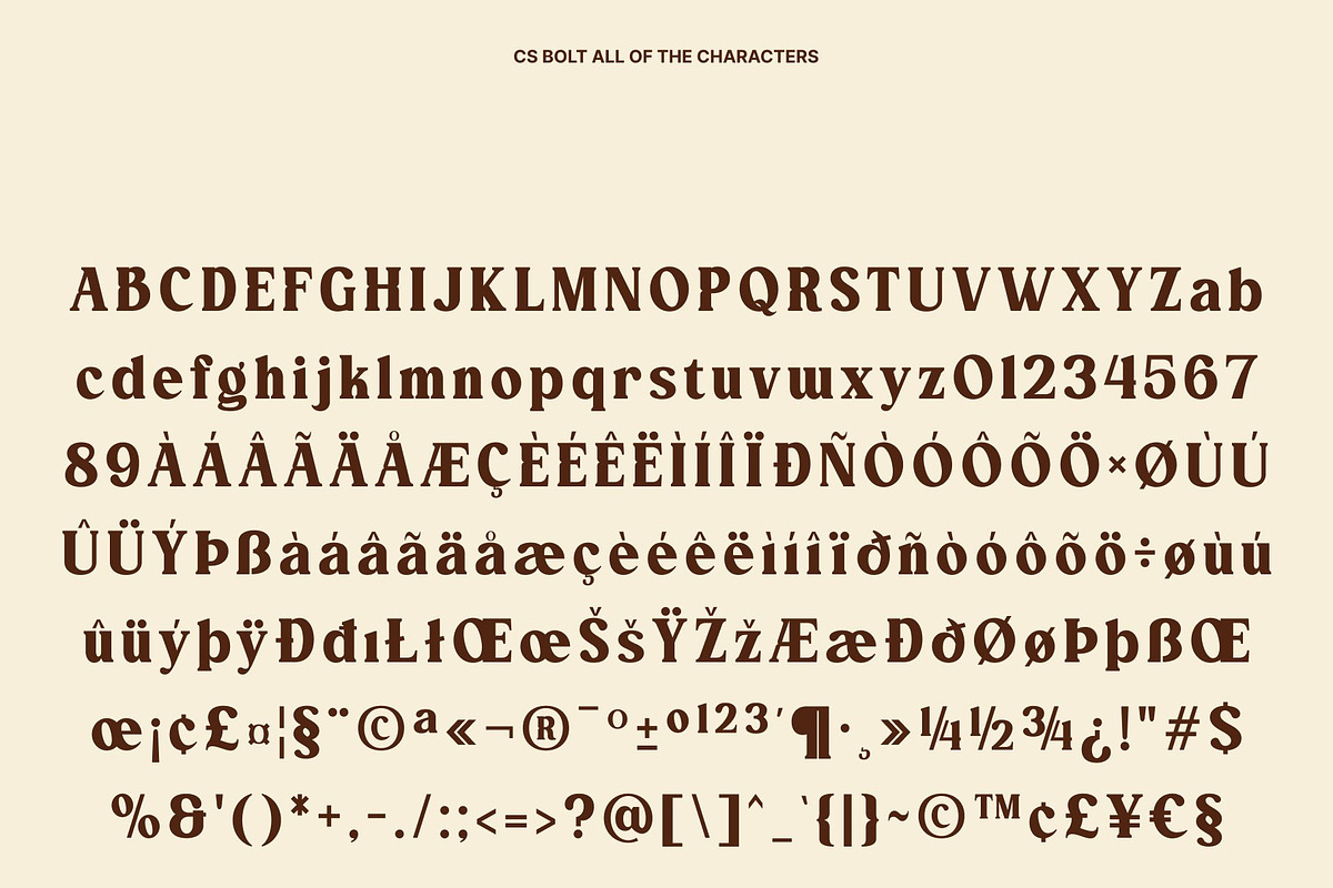 CS Bolt – Bold Serif Font, a Serif Font by Craft Supply Co. (Photo 8 of 8)