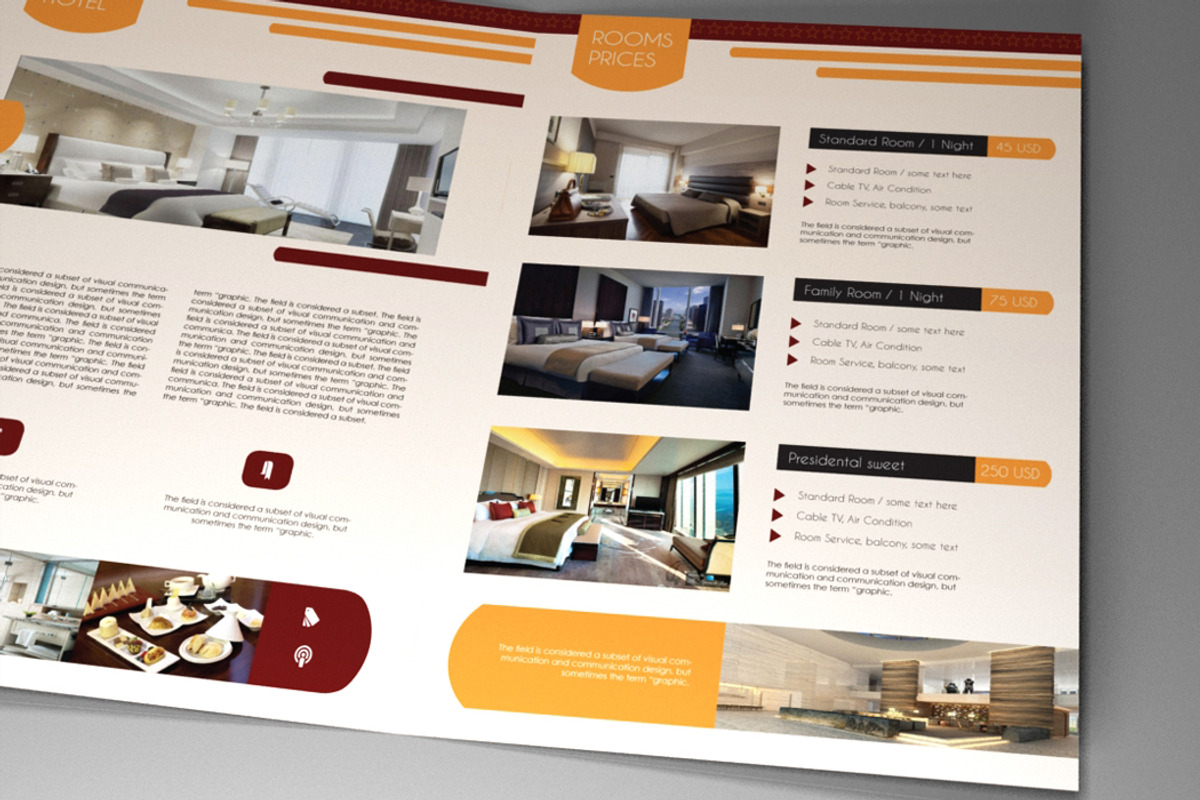Hotel Brochure Indesign Vol.2, a Brochure Template by RudanStudio