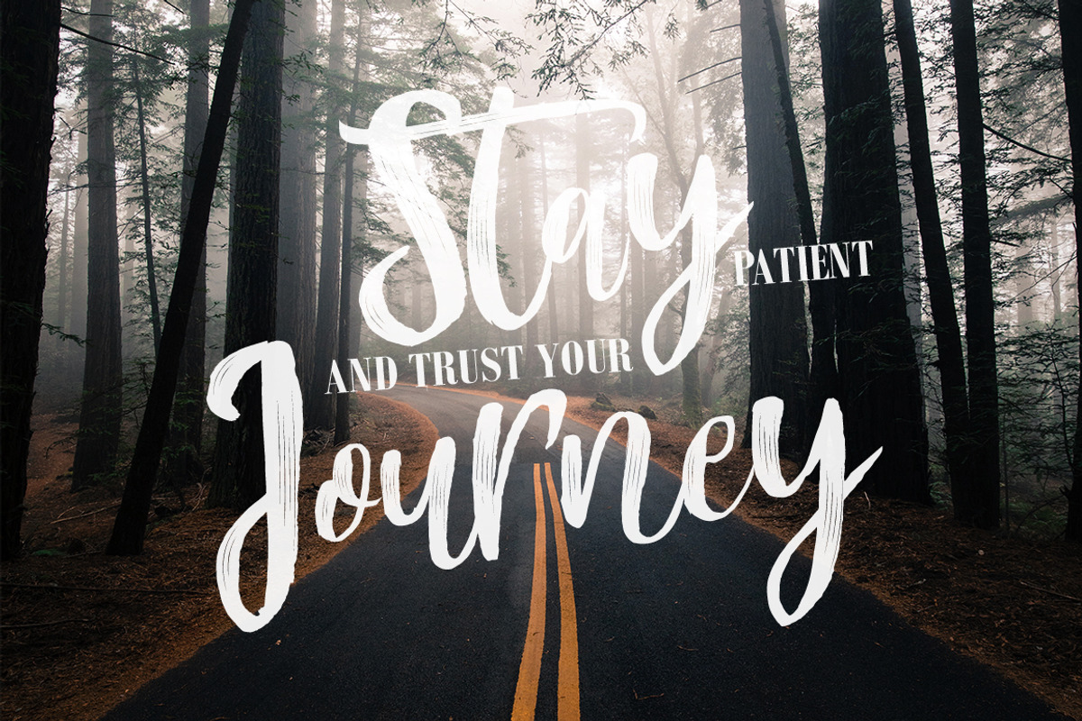 Mountain Script - Brush Font preview 5