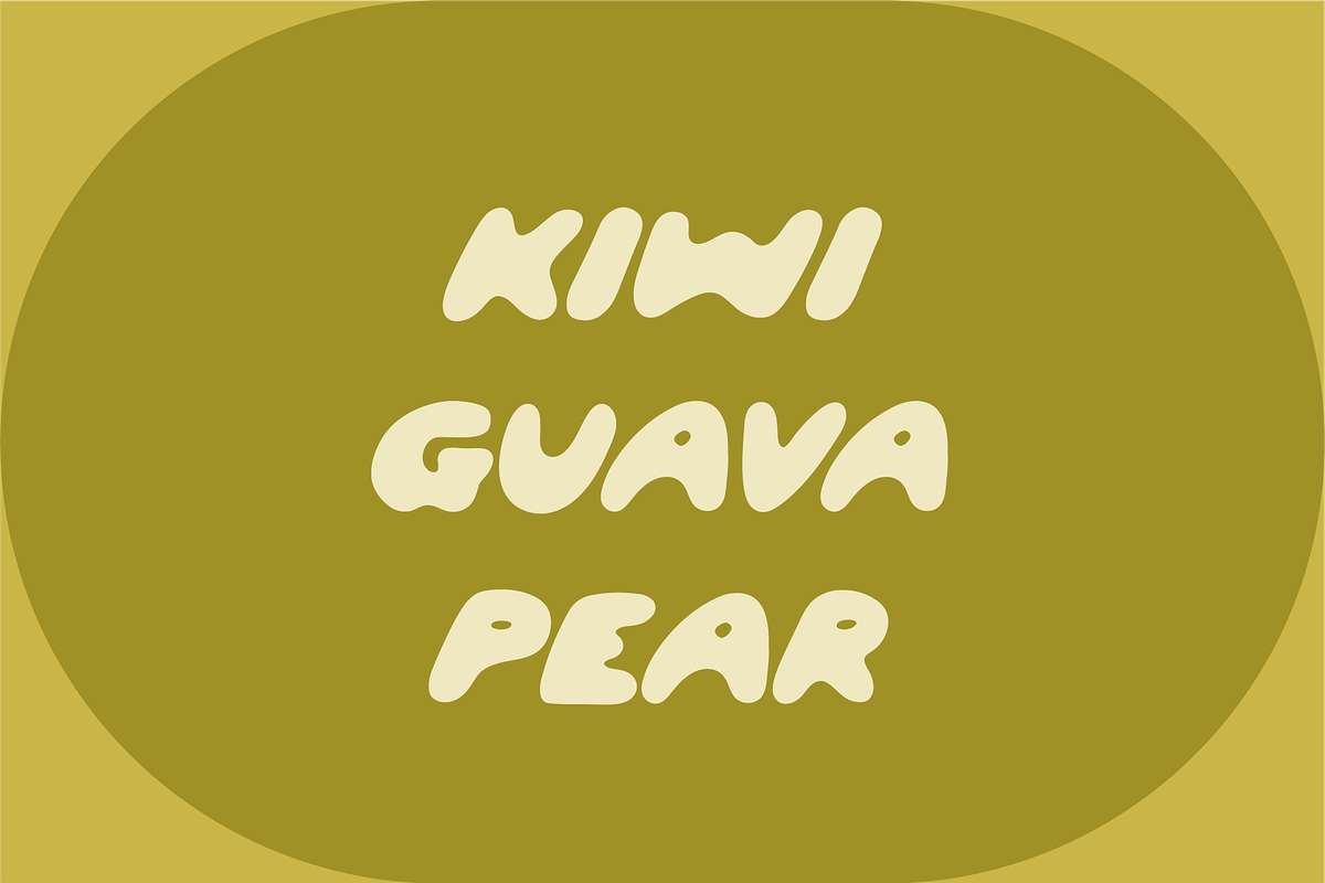 KIWI - JUICY DISPLAY, a Handwritten Font by By Meg Burk (Photo 3 of 3)