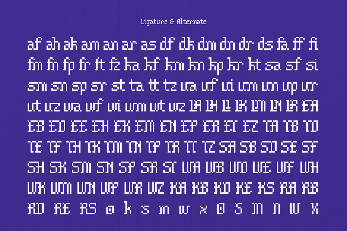 Shiver Glitch | Pixelated Font, a Sans Serif Font by gracetype_studio (Photo 12 of 12)