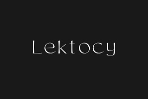 Lektocy Modern Sans Serif Font