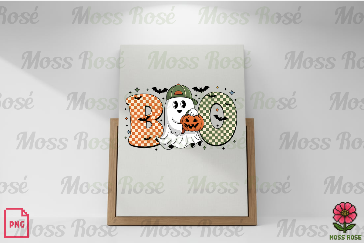 Halloween Ghost Boo Art, a Graphic by Moss Rose (Photo 2 of 3)