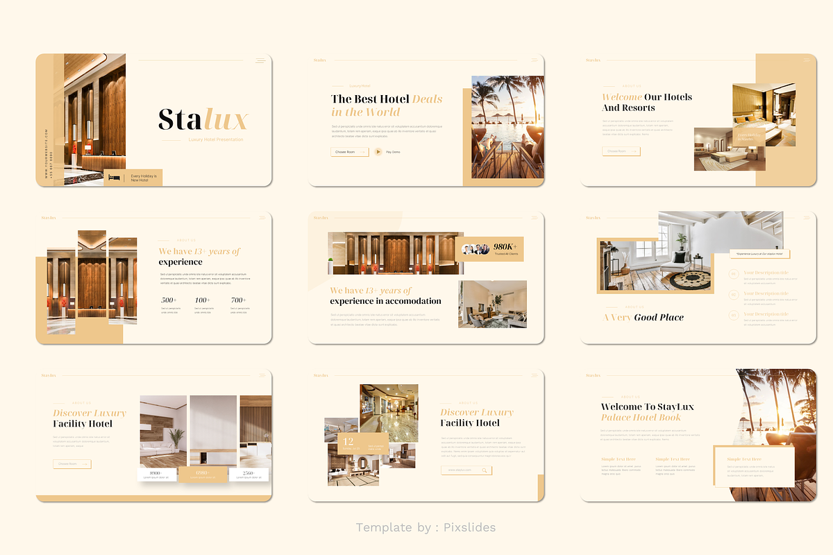 Luxury Hotel Keynote, a Presentation Template by Pixslides (Photo 2 of 4)