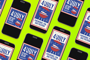 Bold 4th of July Flyer Set, a Flyer Template by Aiyari Graphic (Thumbnail 2 of 3)