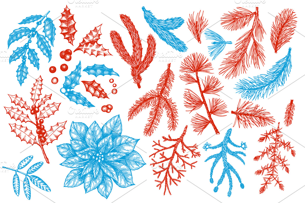 Christmas Vector Collection, a Decorative Illustration by Lubov Illustrations Shop (Photo 2 of 7)