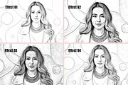 Elegant Line Art Sketch Action, an Action Add-On by MRI STUDIO (Thumbnail 3 of 21)