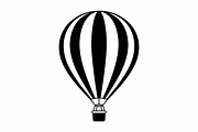 Hot Air Balloon Silhouette Bundle, an Illustration by hafijul (Thumbnail 5 of 5)