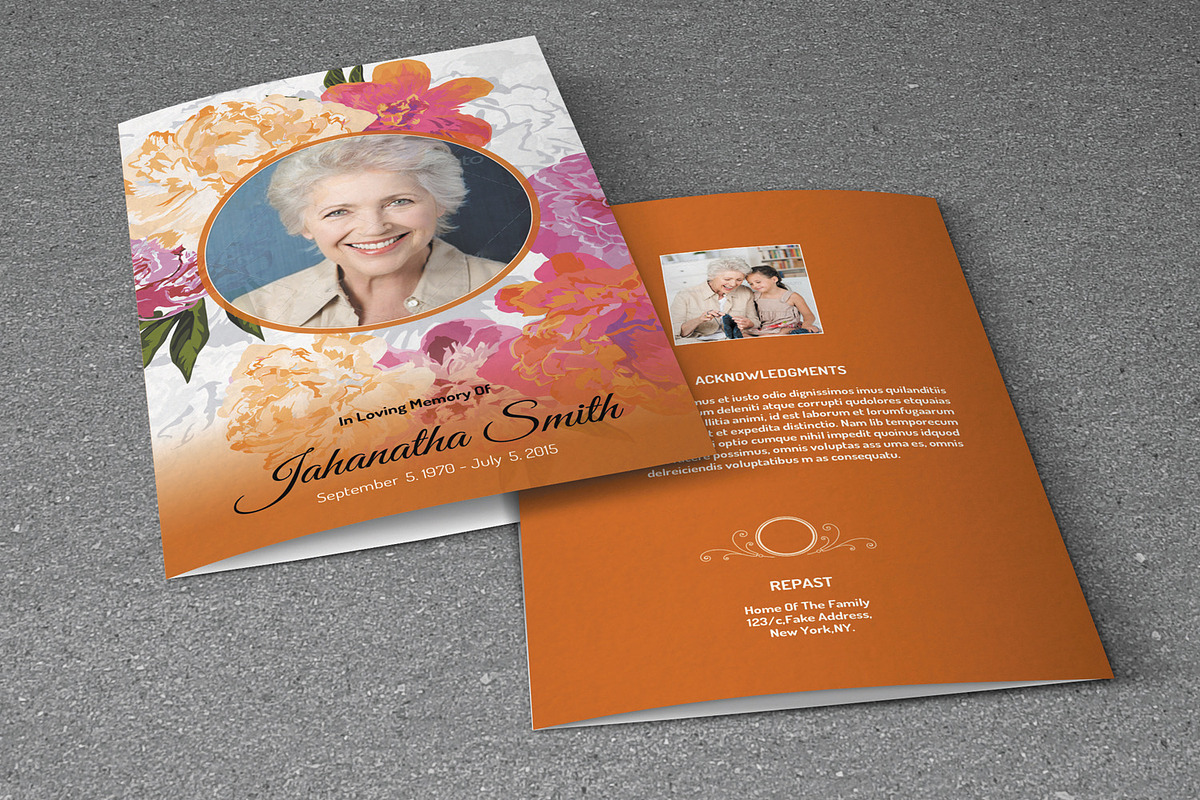 Funeral Program Template-V189, a Brochure Template by Template Shop (Photo 4 of 4)