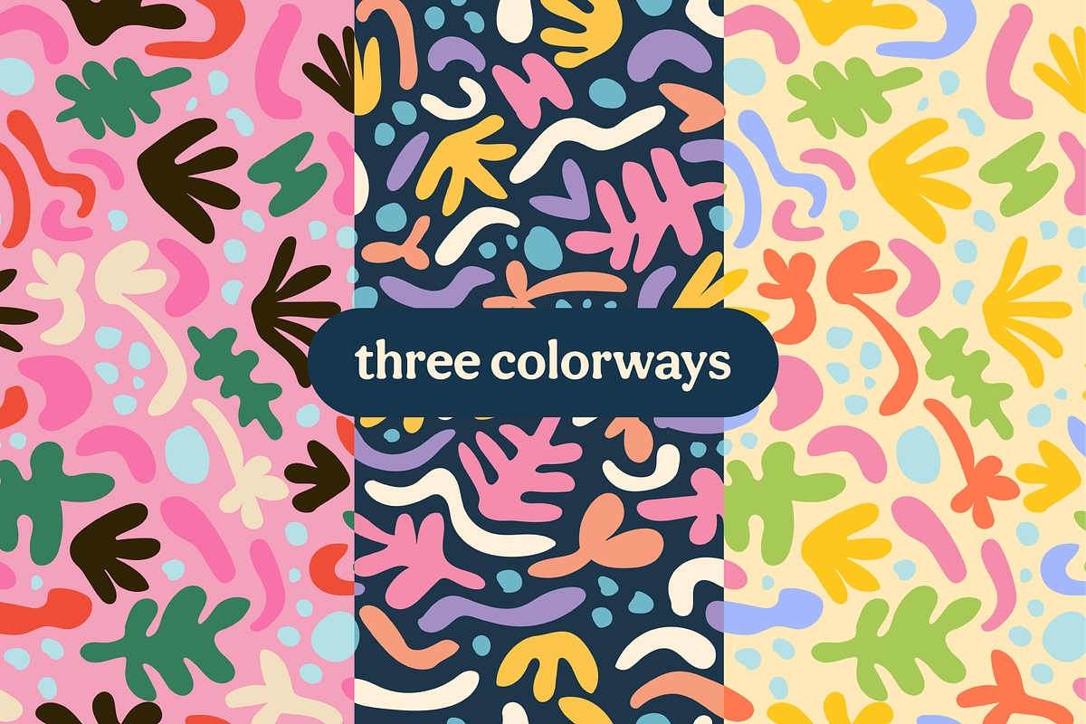 Abstract Matisse - Vector Pattern, a Pattern Graphic by weenkcreative (Photo 2 of 4)