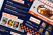 Retro Burger Bunt Menu Restaurant, a Flyer Template by SquidPixey (Thumbnail 5 of 6)