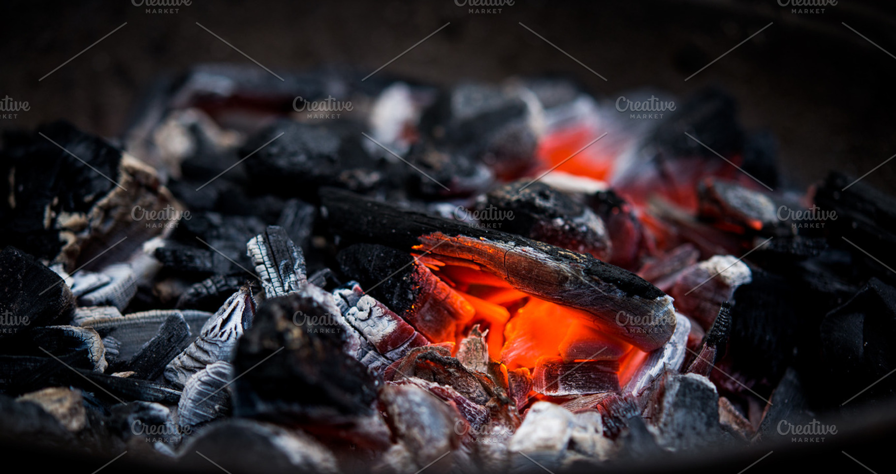 glowing coal, a Photo by OXYMORON 
