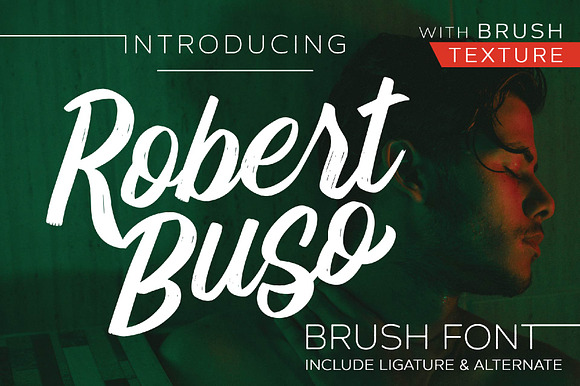 Robert Buso - Brush Font preview 7