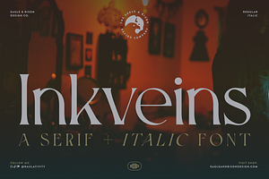 Inkveins - A Serif + Italic Font