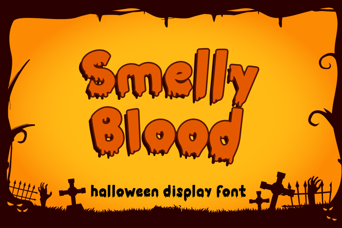 Smelly Blood, a Sans Serif Font by Attype (Photo 1 of 7)