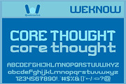 Core Thought font, a Font by weknow (Thumbnail 1 of 8)