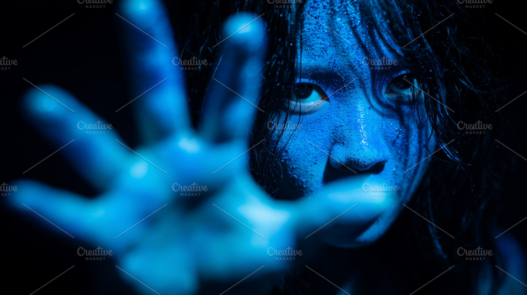 Mysterious asian person reaches hand, a Person Photo by MistyDay