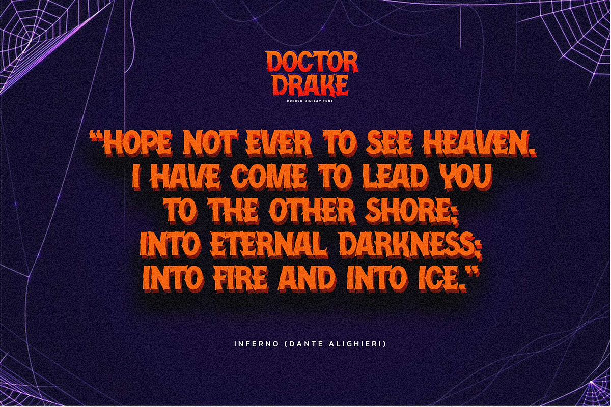 Doctor Drake - Horror Display Font, a Font by Gassstype (Photo 8 of 8)